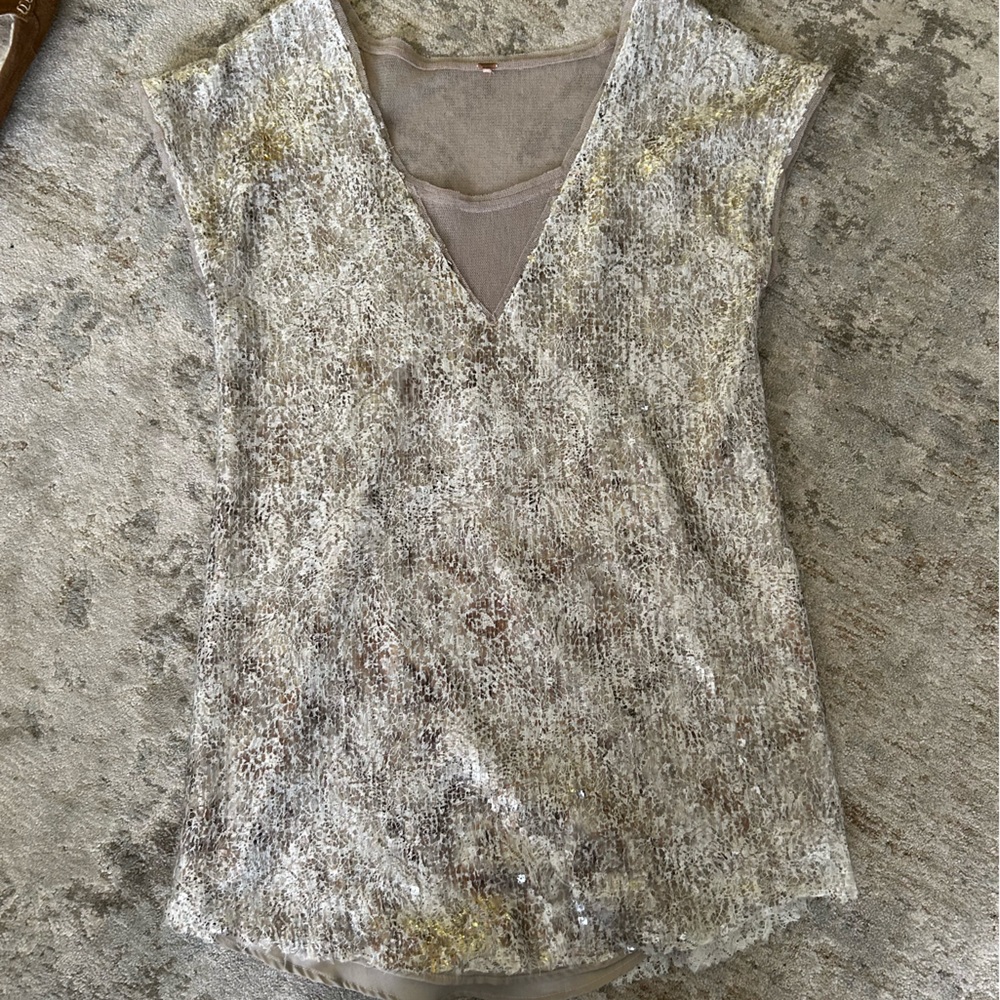 Free people sparkly shift dress